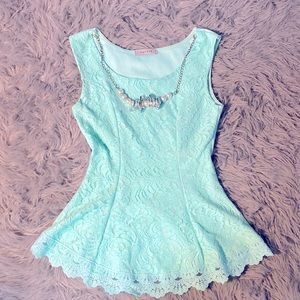 Size M Papaya Lace Top (2 for $15)